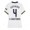 Borussia Dortmund Nico Schlotterbeck #4 Tredjedrakt Kvinner 2024-25 Kortermet